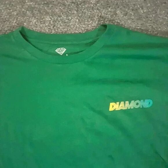 NWT Diamond Supply Co. Speed Logo Green Long Sleeve Shirt - Picture 3 of 4